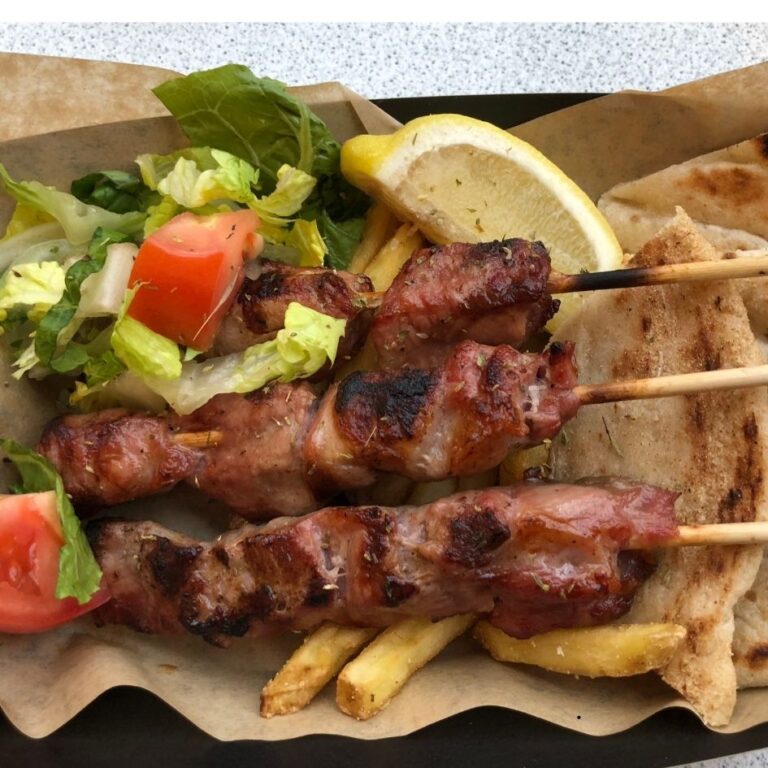 souvlaki greek street food