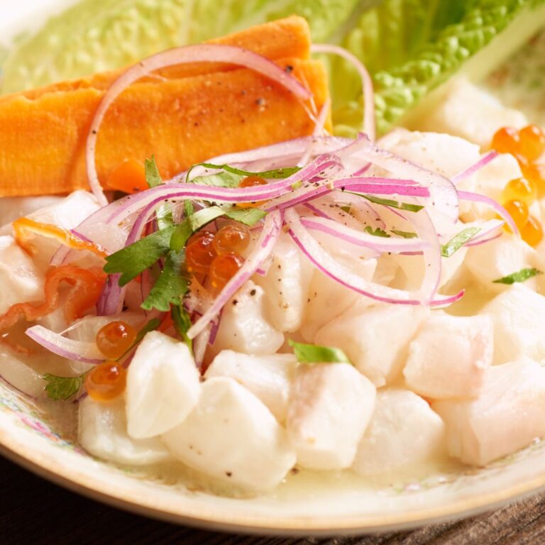 ceviche peruvian street food recipe