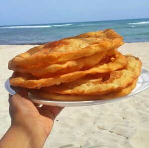 Dominican yaniqueques street food